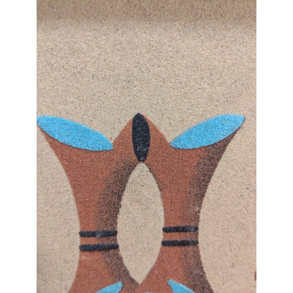 Vtg. M. Goldtooth Framed Navajo Sand Painting Signed  9.5" X9.5" Native American - Picture 7 of 16